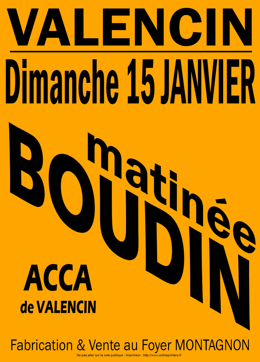 Matinée Boudin